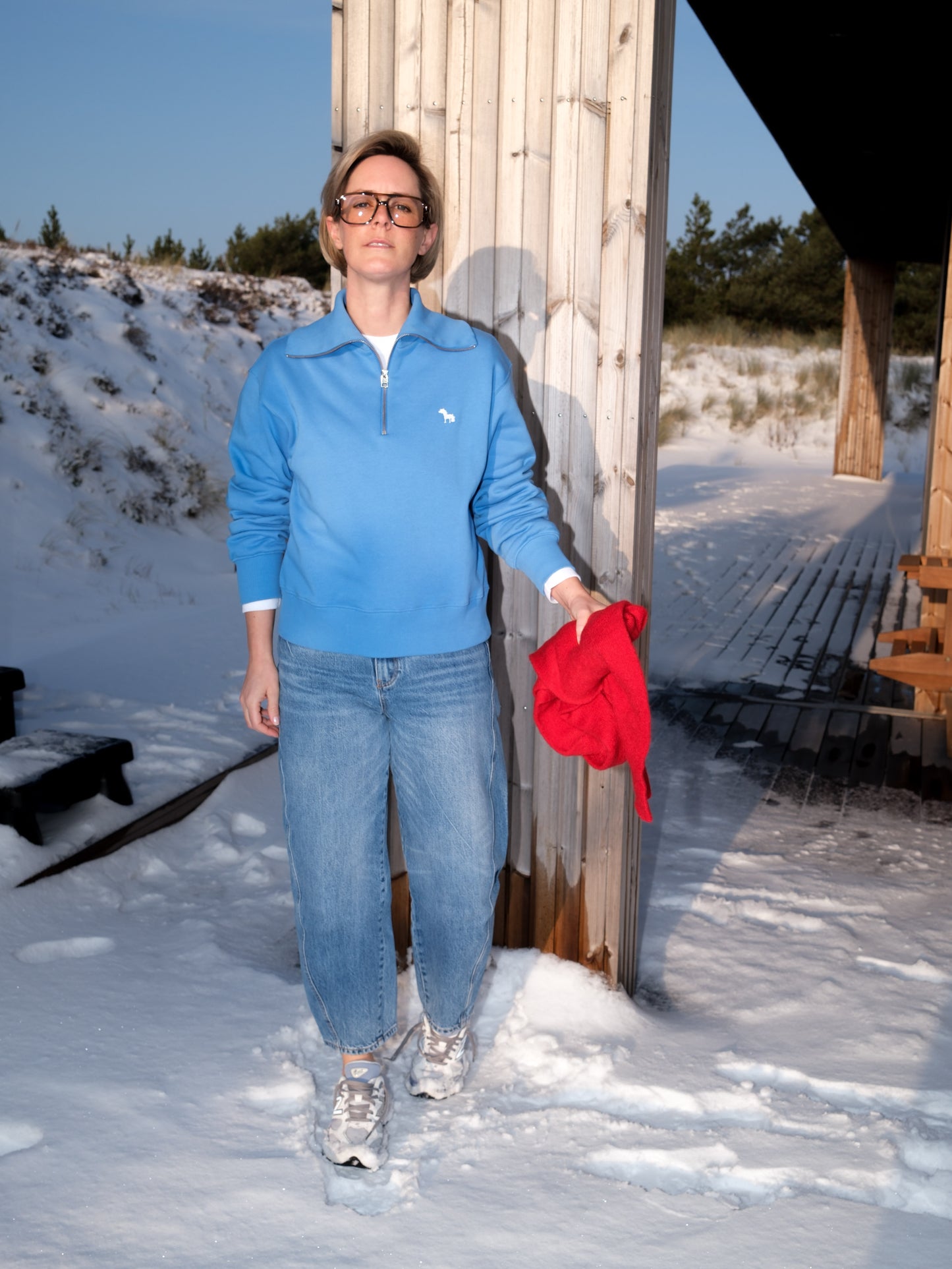 Troyer Sweater - sky blue