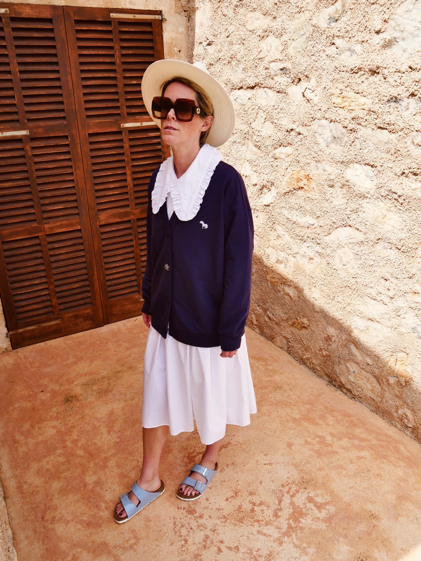 Cardigan-Sweater - ocean blue