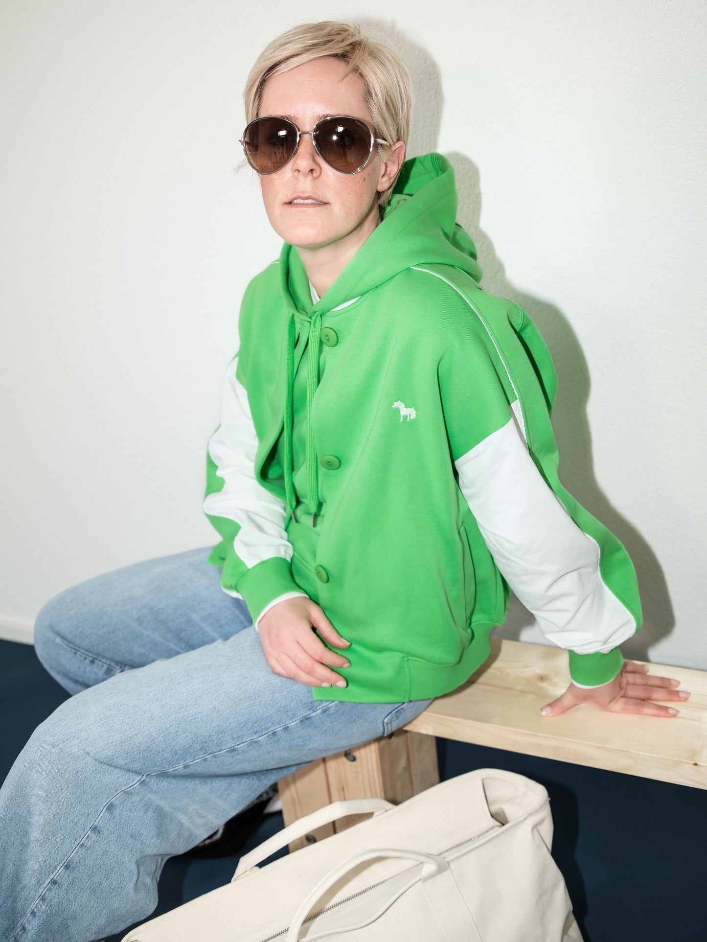 Blouson Sweater - kermit green
