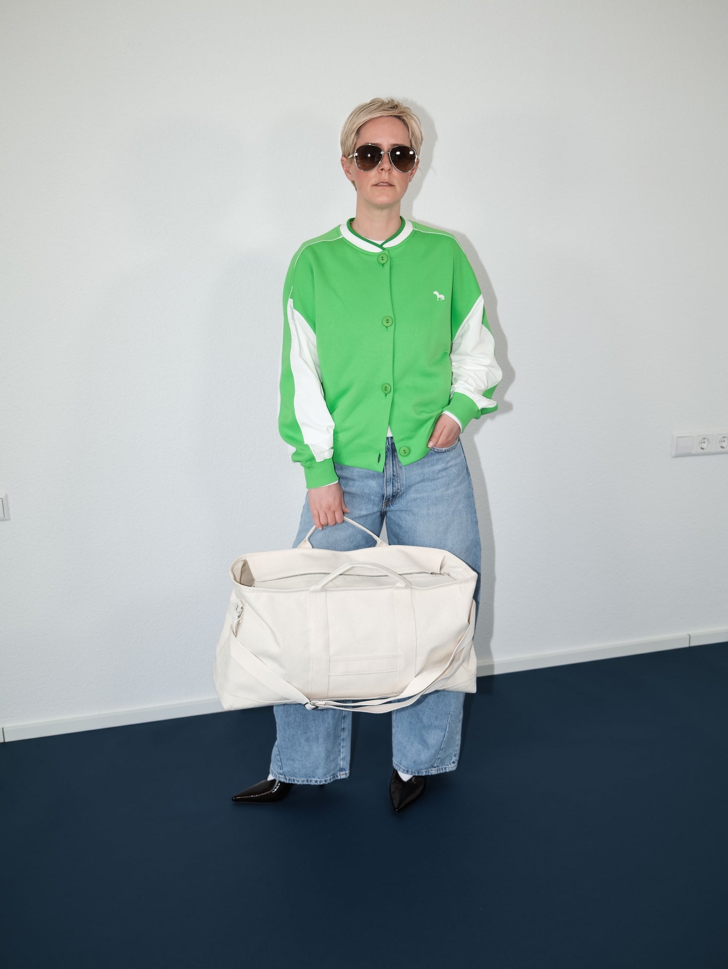 Blouson Sweater - kermit green