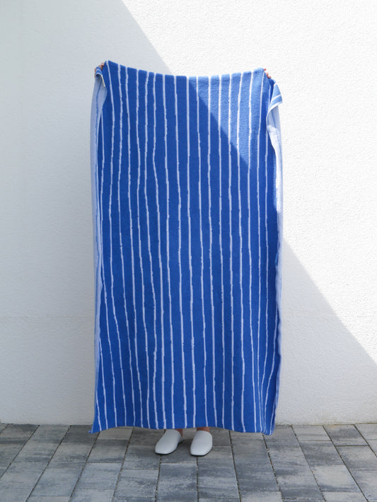 Beach Towel - gestreift - perfect-blue