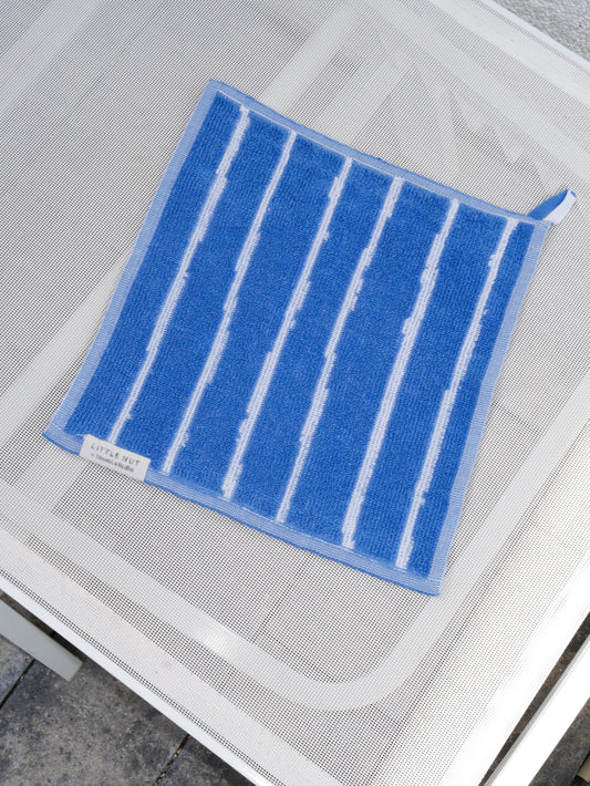 Wash Towel - gestreift - perfect-blue