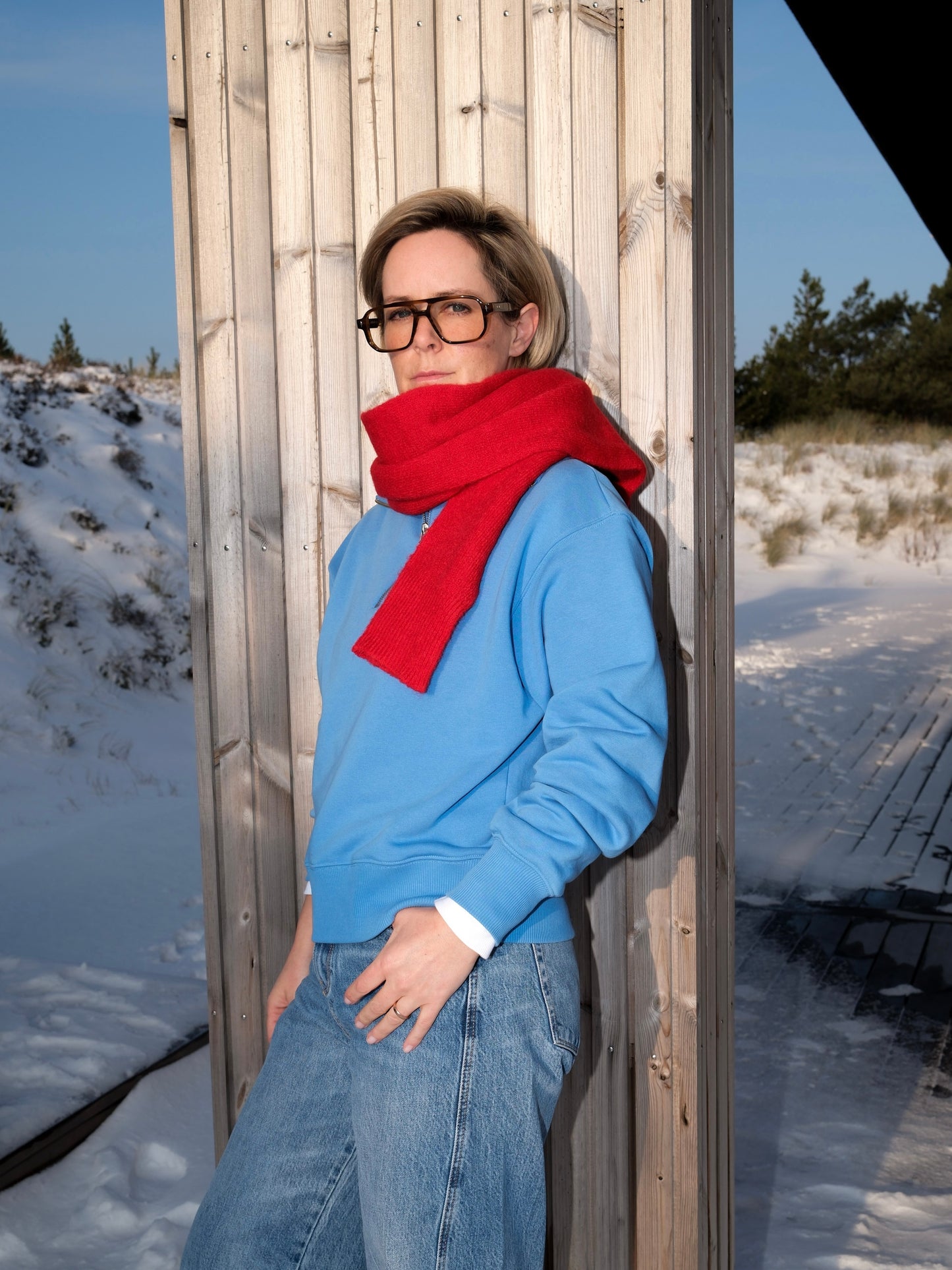 Troyer Sweater - sky blue