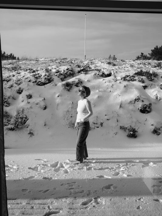 Rib Longsleeve - weiß