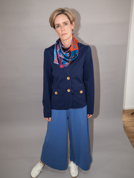 Hose - Culotte - denim blue