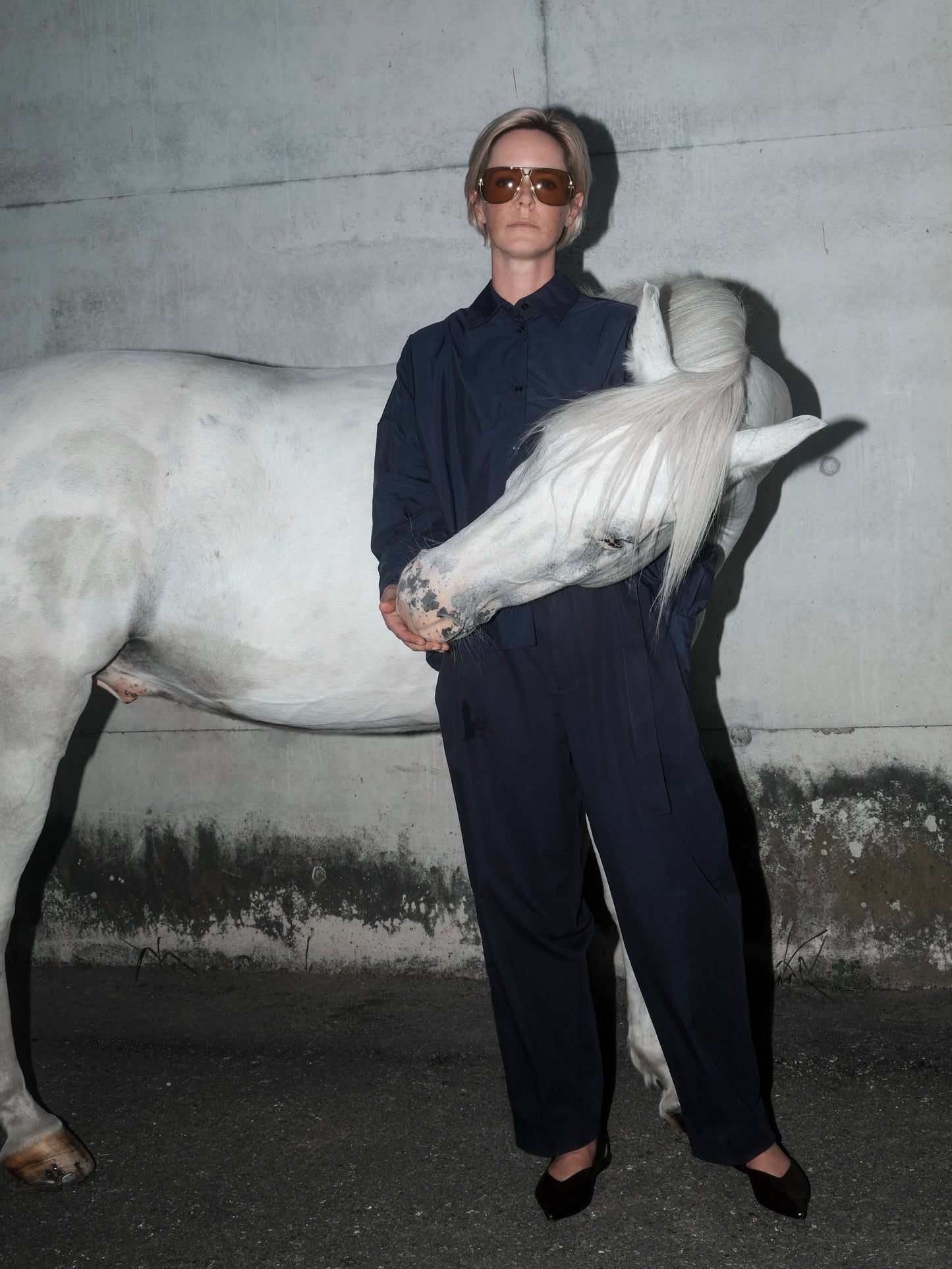 SPECIAL EDITION Parachute Bluse - dark navy -uni