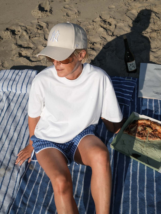 Beach Towel - gestreift - marshmallow-white