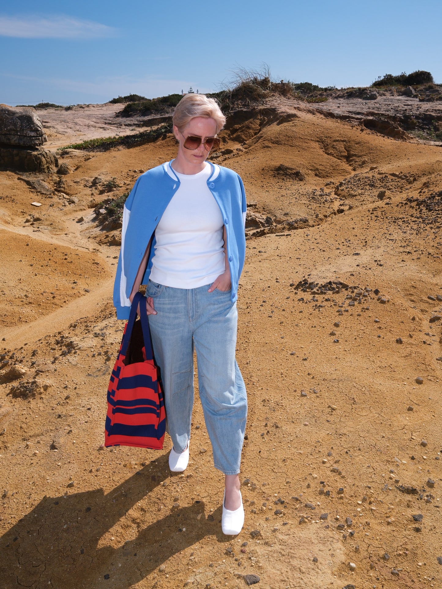 Blouson Sweater - sky blue (-40%)