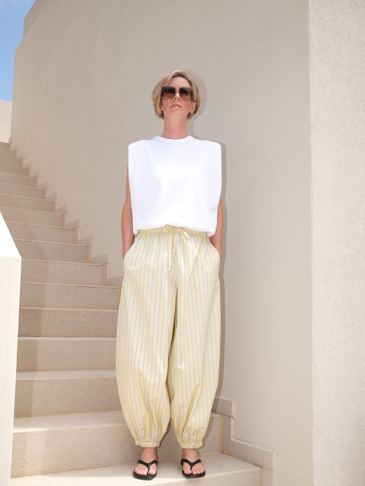 Balloon Pants - gelb gestreift