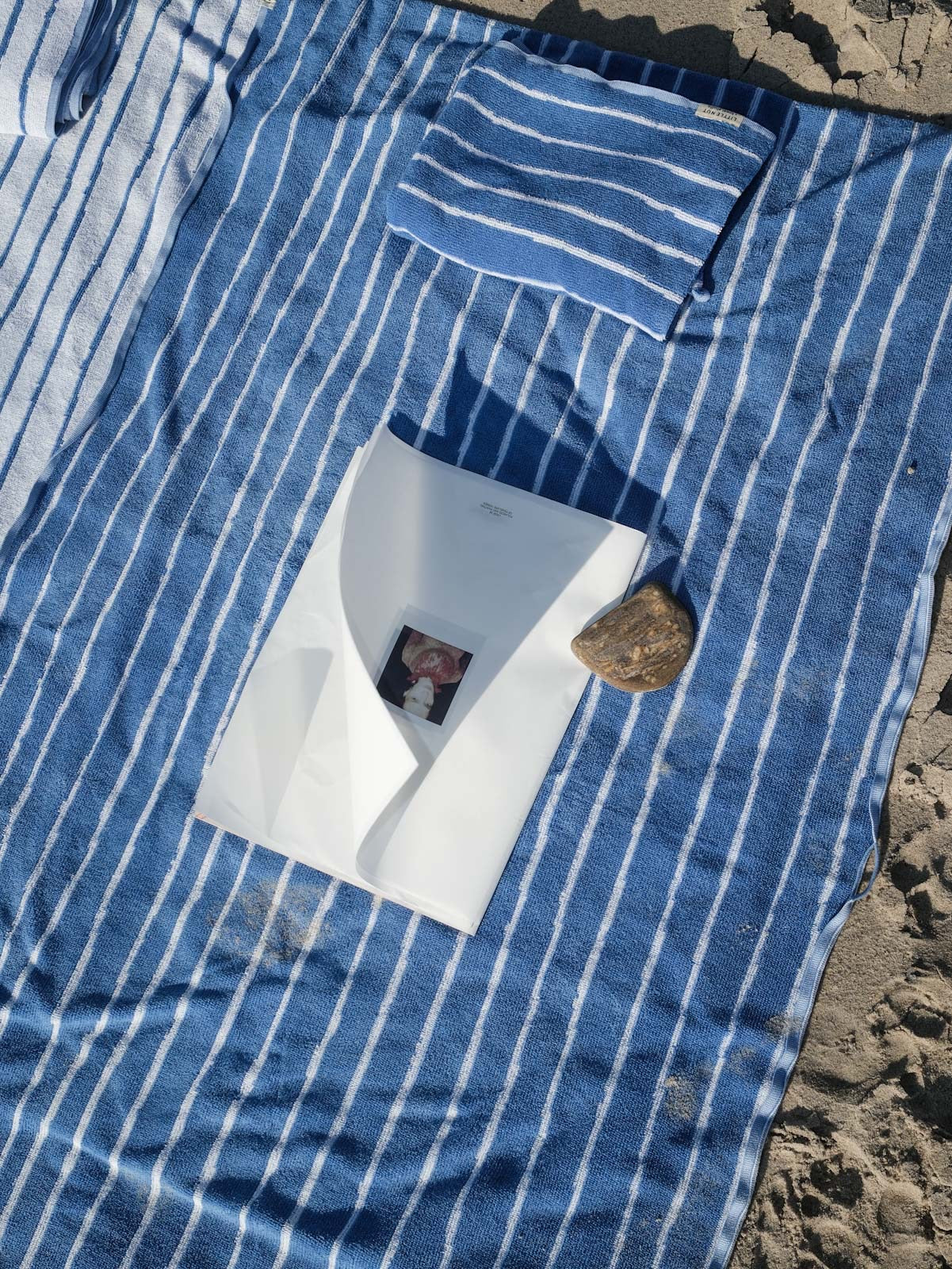 Beach Towel - gestreift - perfect-blue
