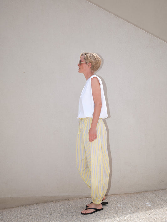 Balloon Pants - gelb gestreift