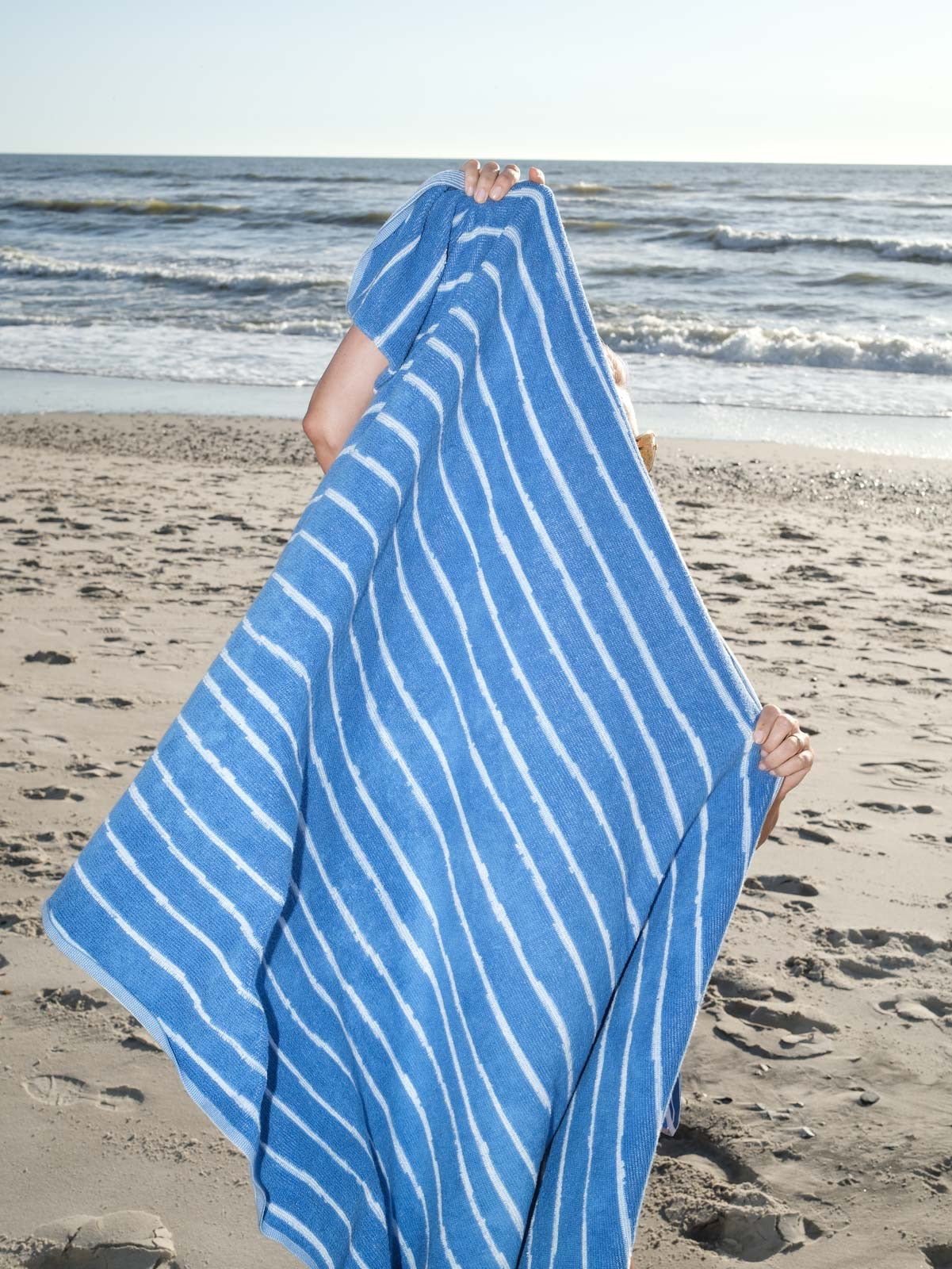 Beach Towel - gestreift - perfect-blue
