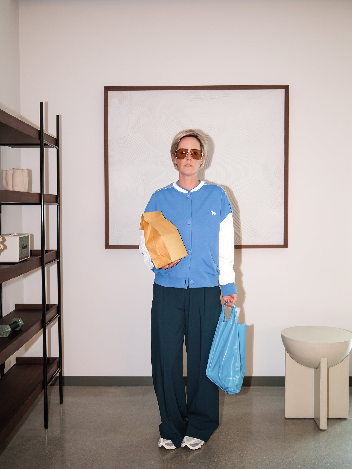 Blouson Sweater - sky blue