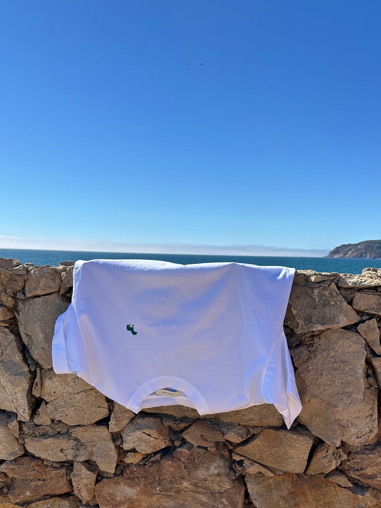 T-Shirt - weiß, Pony Stickerei grün (-50%)