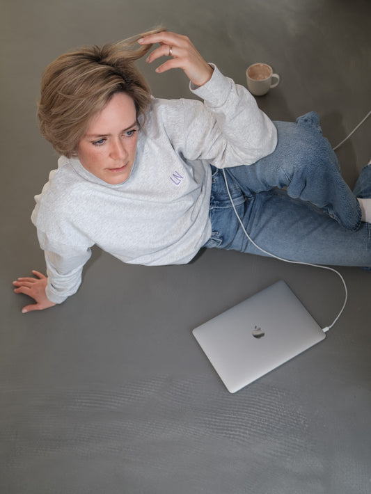 Sweatshirt - LN - grau melange