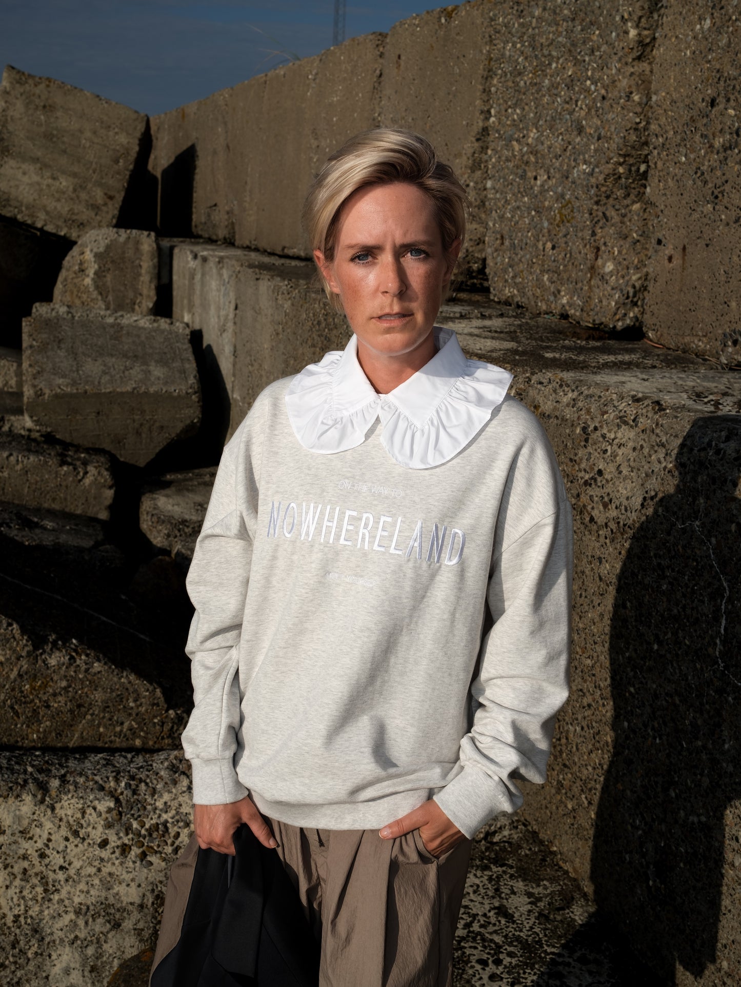 Sweatshirt - Nowhereland - grau melange