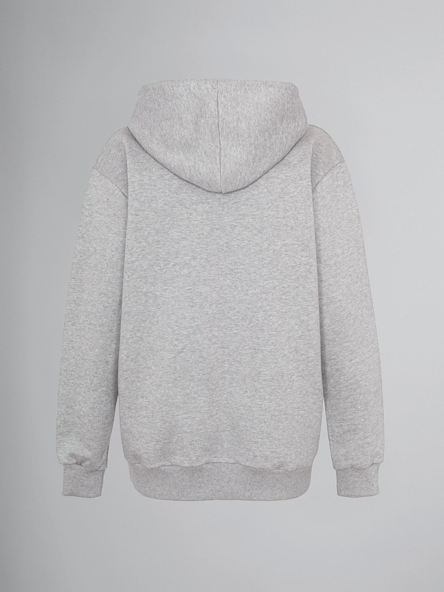 Oversized Hoodie - DREAMER - grau-melange - burgundy