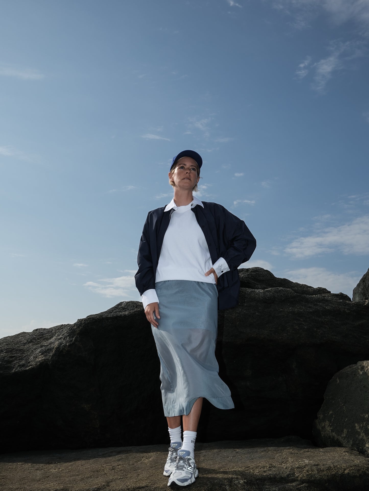 Signature T-Shirt - weiß mit Stickerei "Pony"