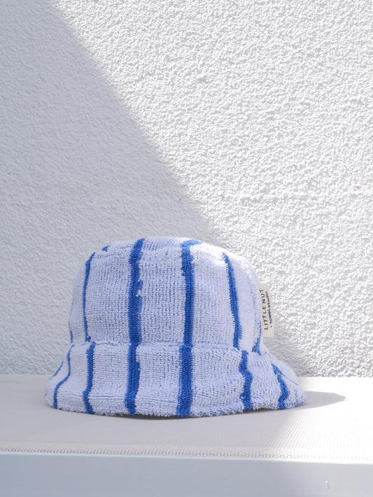 Bucket Hat - gestreift - marshmallow-white