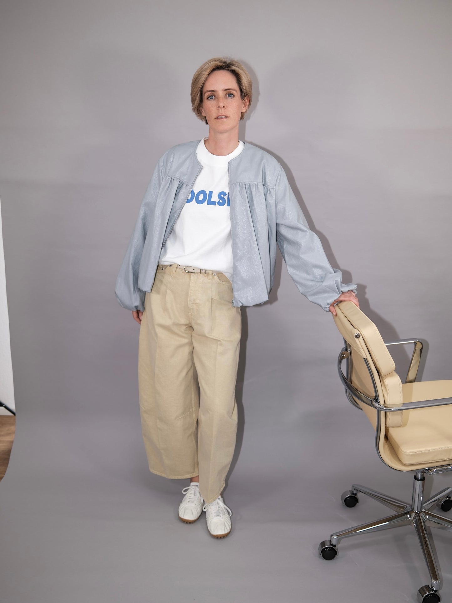 Statement T-Shirt - POOLSIDE - weiß