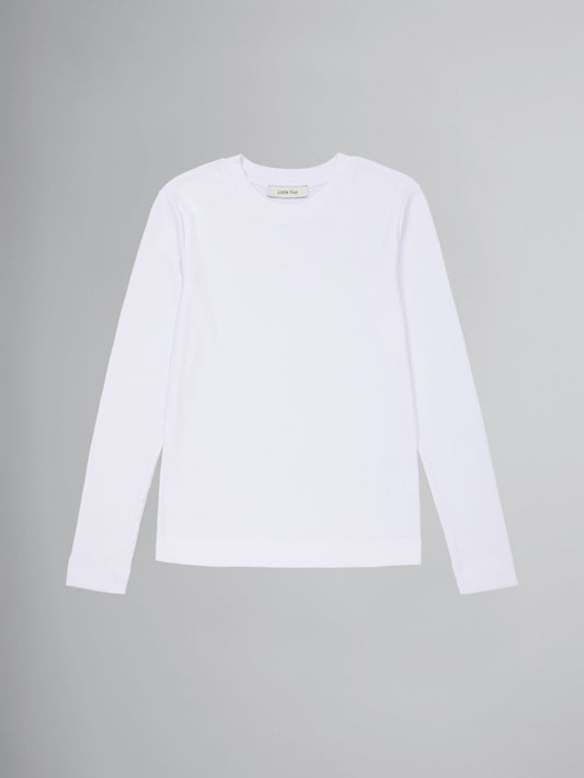 Rib Longsleeve - weiß
