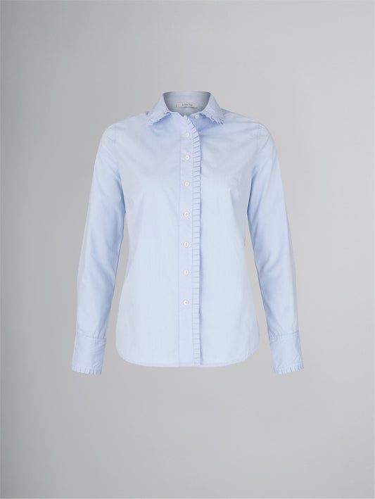 Bluse - uni - hellblau