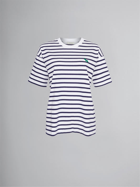 N A C H H A L T I G * - T-Shirt - blau-weiß-gestreift (-30%)