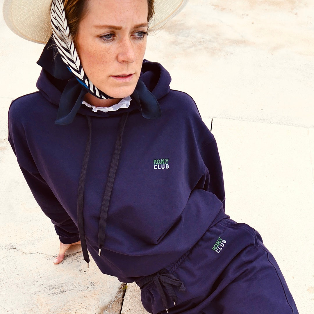 Hoodie Sweater - Pony Club - ocean blue (-20%)